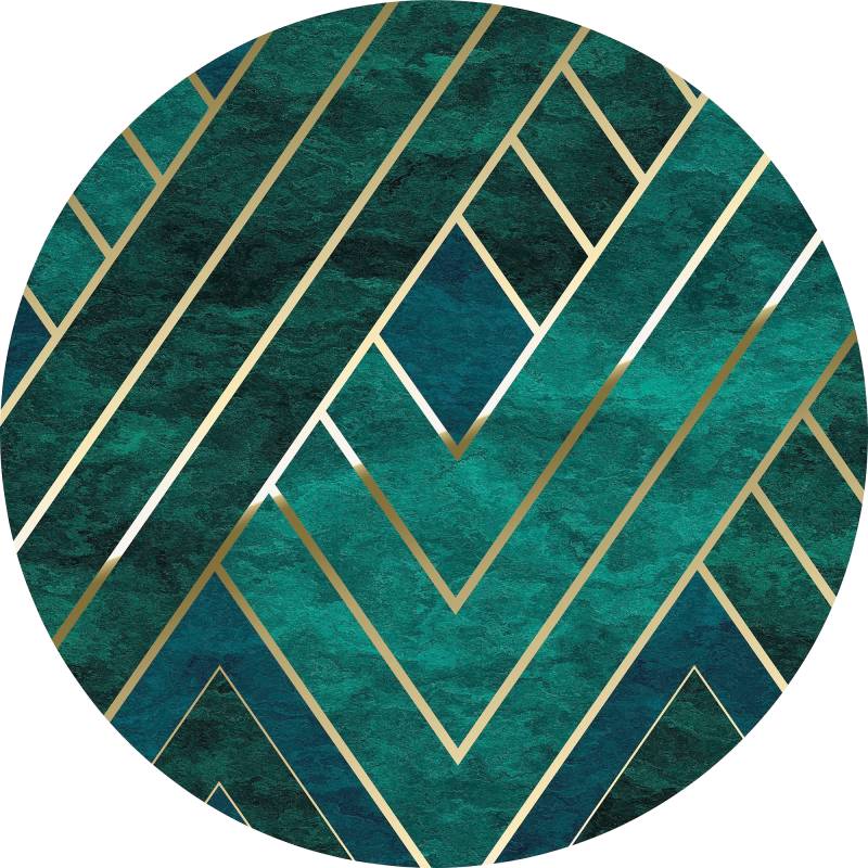 Komar Vliestapete "Vlies selbstklebend - Jade - Größe 125 x 125 cm" bedruckt glatt Wohnzimmer, Schlafzimmer von Komar