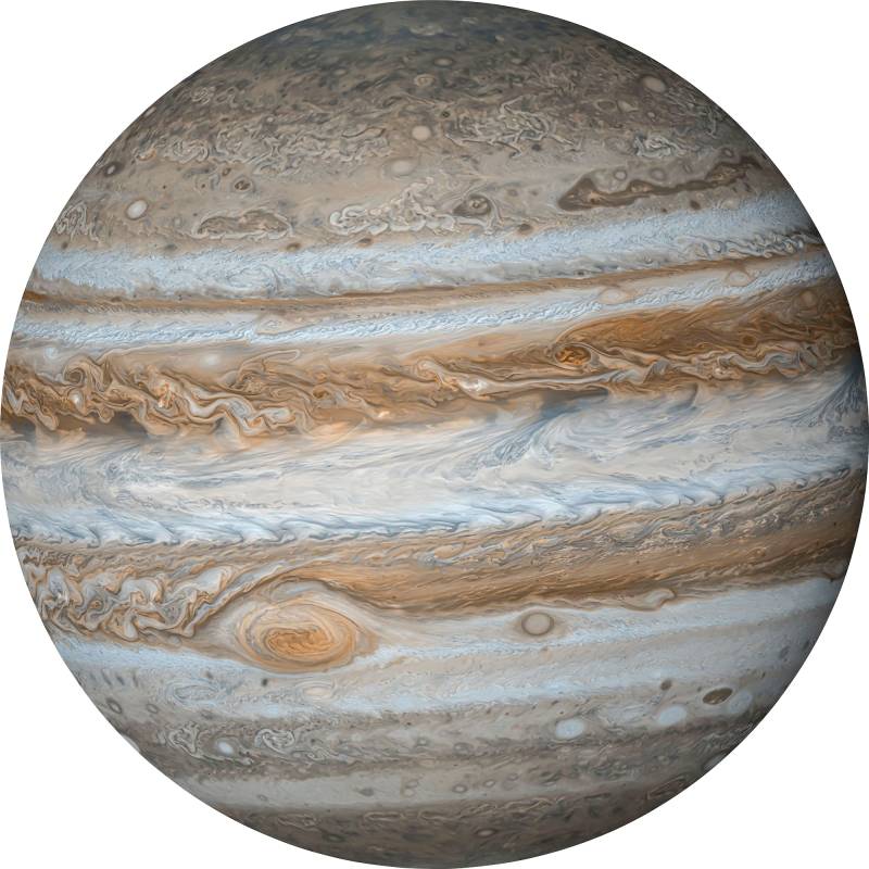 Komar Vliestapete "Vlies selbstklebend - Jupiter - Größe 125 x 125 cm" bedruckt glatt Wohnzimmer, Schlafzimmer von Komar