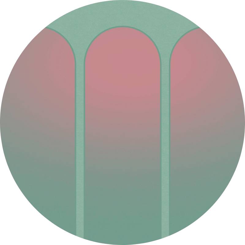 Komar Vliestapete "Vlies selbstklebend - Three Doors - Größe 125 x 125 cm" bedruckt glatt Wohnzimmer, Schlafzimmer von Komar