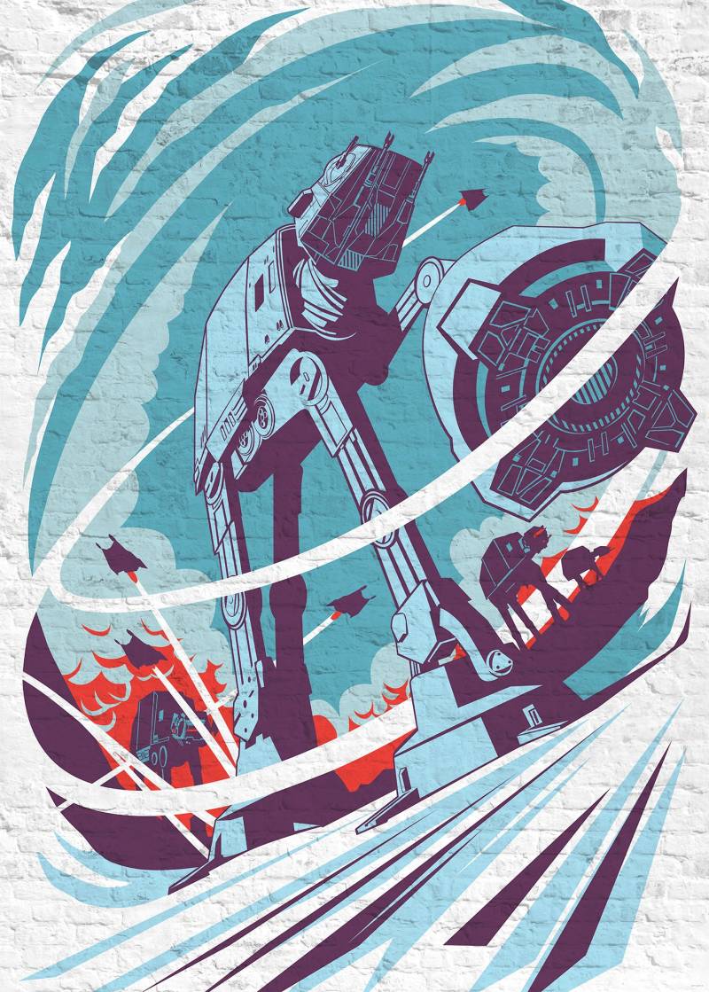 Komar Vliestapete bedruckt glatt Kinderzimmer von Komar