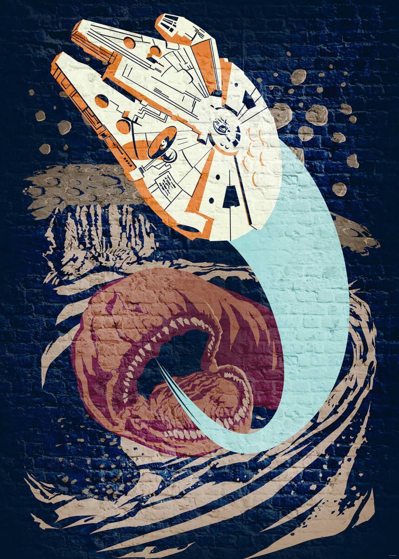 Komar Vliestapete bedruckt glatt Kinderzimmer von Komar