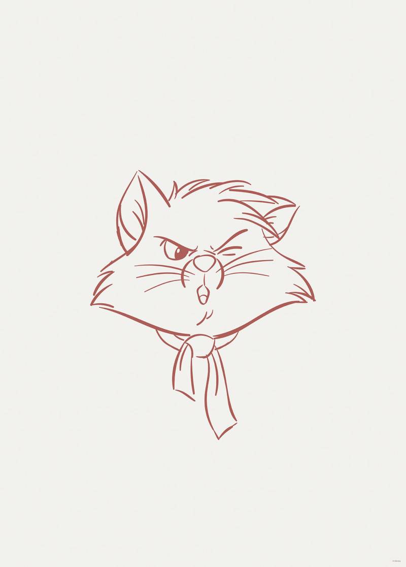 Komar Bild "Brave Berlioz" Natur 1 Stk. tlg. Wandbild zur Dekoration im Kinderzimmer - ohne Rahmen von Komar