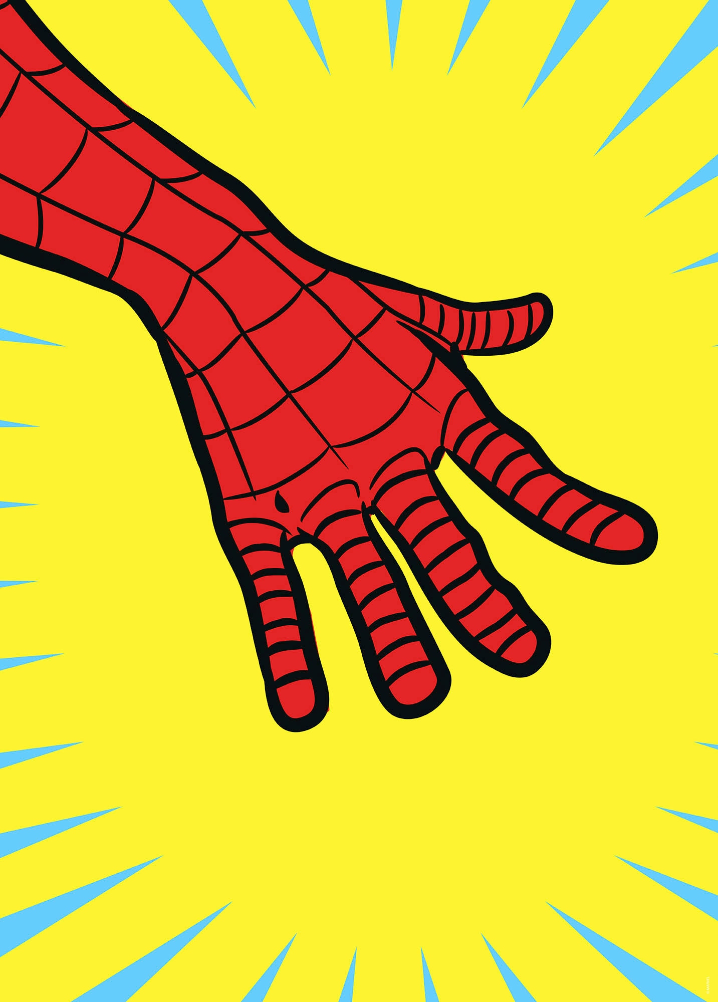 Komar Wandbild "Marvel PowerUp Spider-Man Hand", (1 St.), Deutsches Premium-Poster Fotopapier mit seidenmatter Oberfläche und hoher Lichtbeständigkeit. Für fotorealistische Drucke mit gestochen scharfen Details und hervorragender Farbbrillanz. von Komar