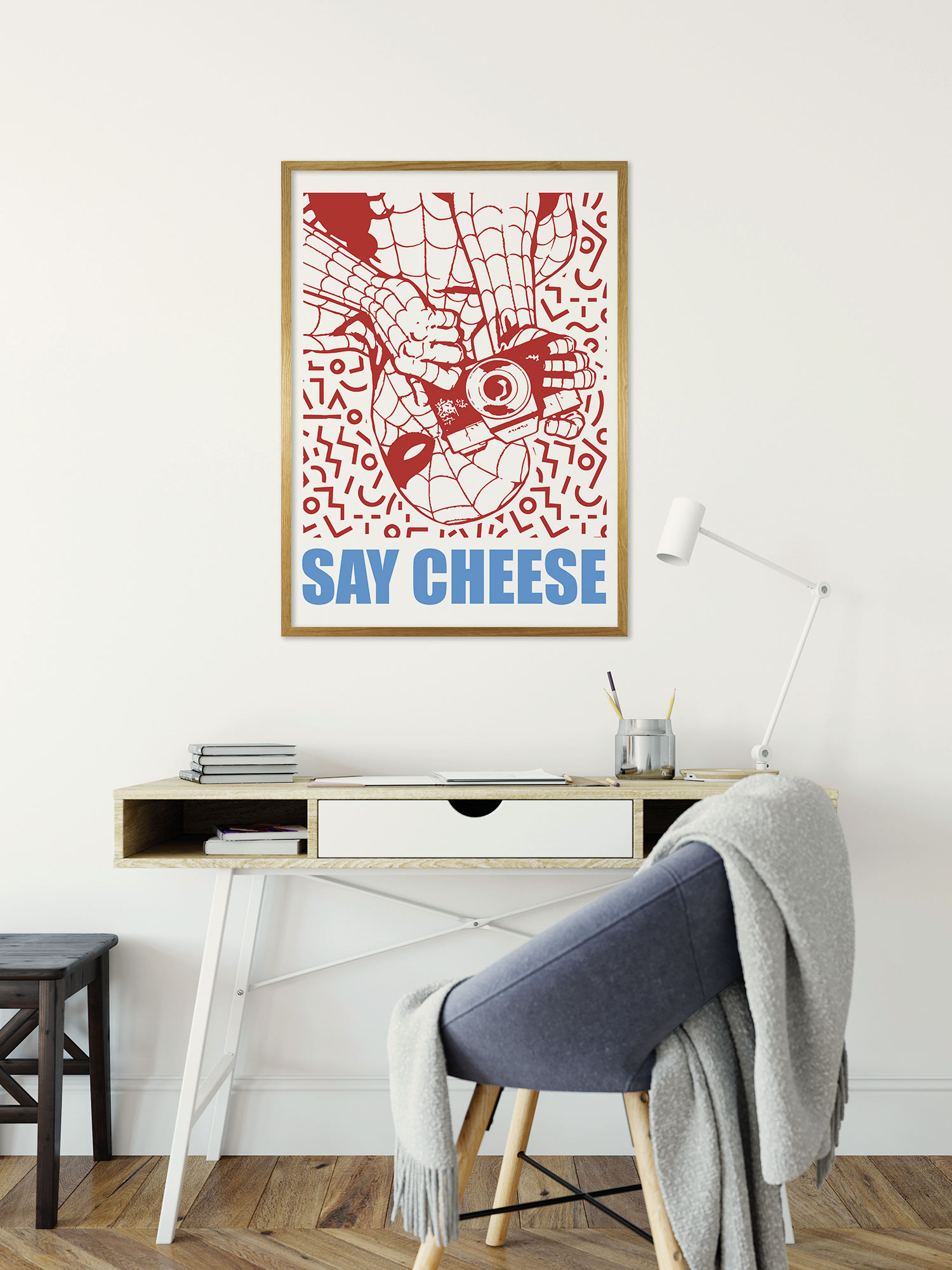 Komar Wandbild "Marvel Spider-Man Say Cheese Red" Disney Set, 1 Stk. tlg. 40 x 50 cm (Breite x Höhe) - Kinderzimmer, Dekoration von Komar