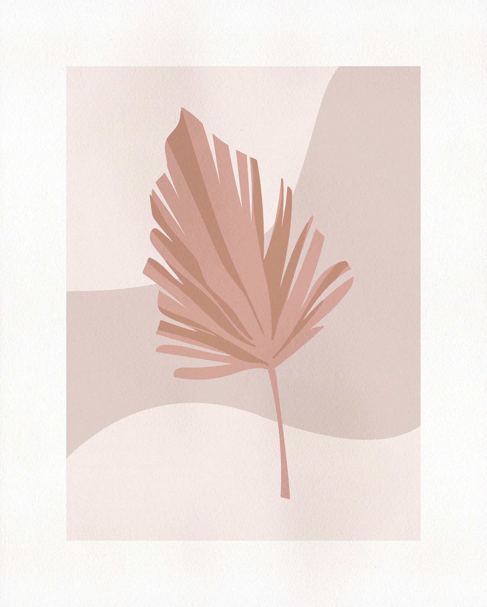 Komar Wandbild "Minimalist Leaf Lover", (1 St.), Deutsches Premium-Poster Fotopapier mit seidenmatter Oberfläche und hoher Lichtbeständigkeit. Für fotorealistische Drucke mit gestochen scharfen Details und hervorragender Farbbrillanz. von Komar