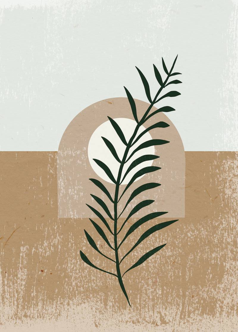 Komar Bild "Silence Full Moon" Natur 1 Stk. tlg. Wandbild zur Dekoration - ohne Rahmen von Komar