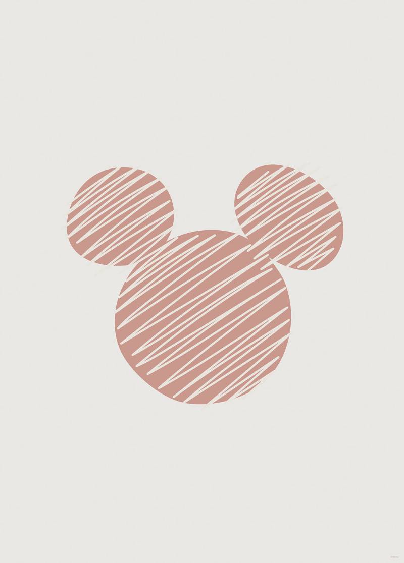 Komar Bild "Striped Mouse" Natur 1 Stk. tlg. Wandbild zur Dekoration im Kinderzimmer - ohne Rahmen von Komar