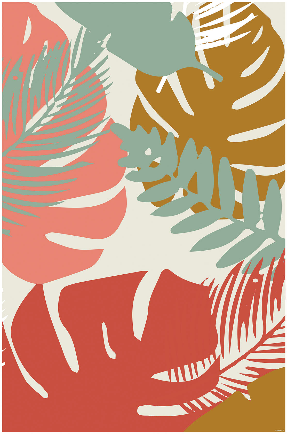 Komar Wandbild "Winter Tropics Black Panther Plants", (1 St.), Deutsches Premium-Poster Fotopapier mit seidenmatter Oberfläche und hoher Lichtbeständigkeit. Für fotorealistische Drucke mit gestochen scharfen Details und hervorragender Farbbrillanz. von Komar