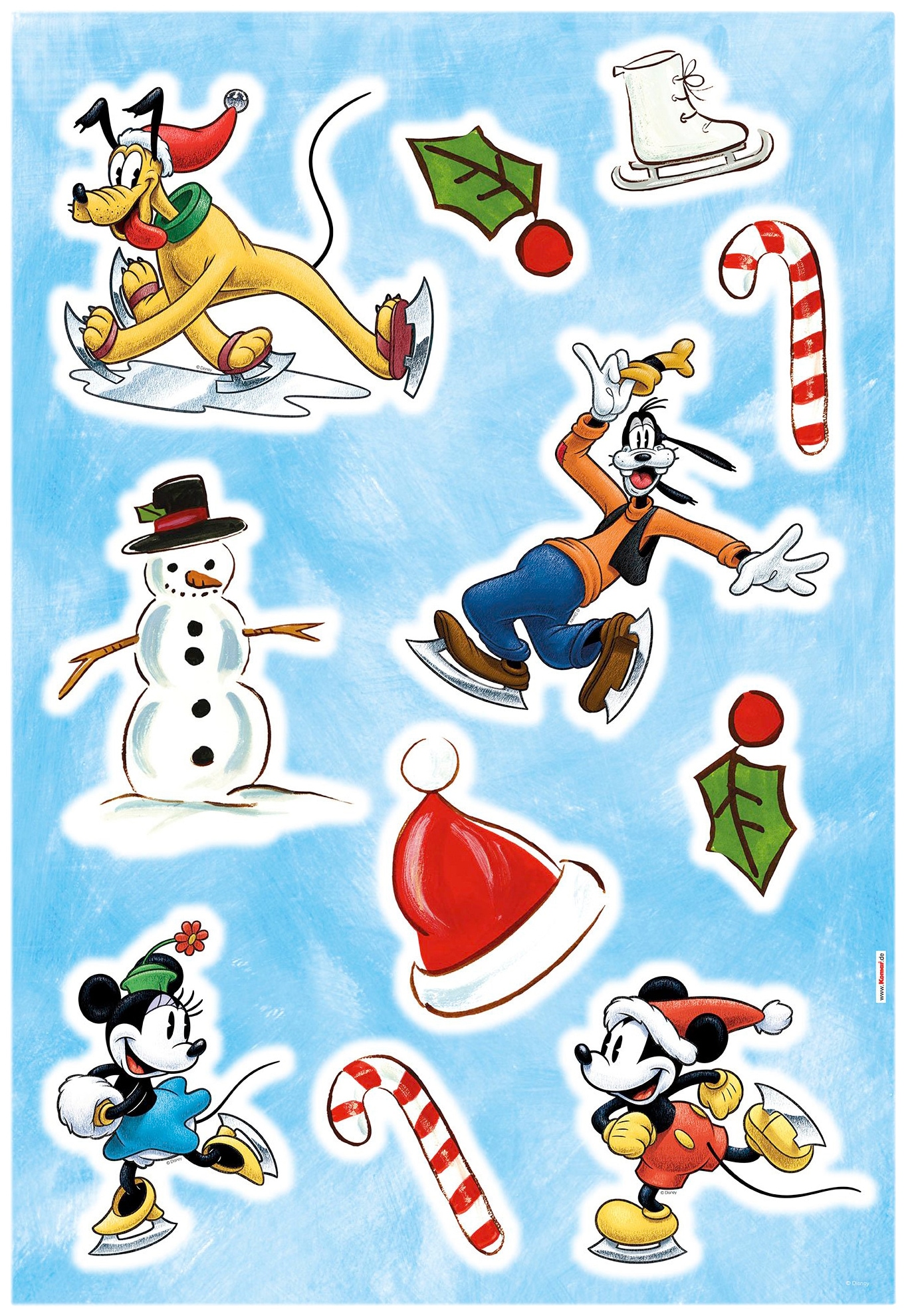 Komar Wandsticker "Mickey Ice slide" von Komar