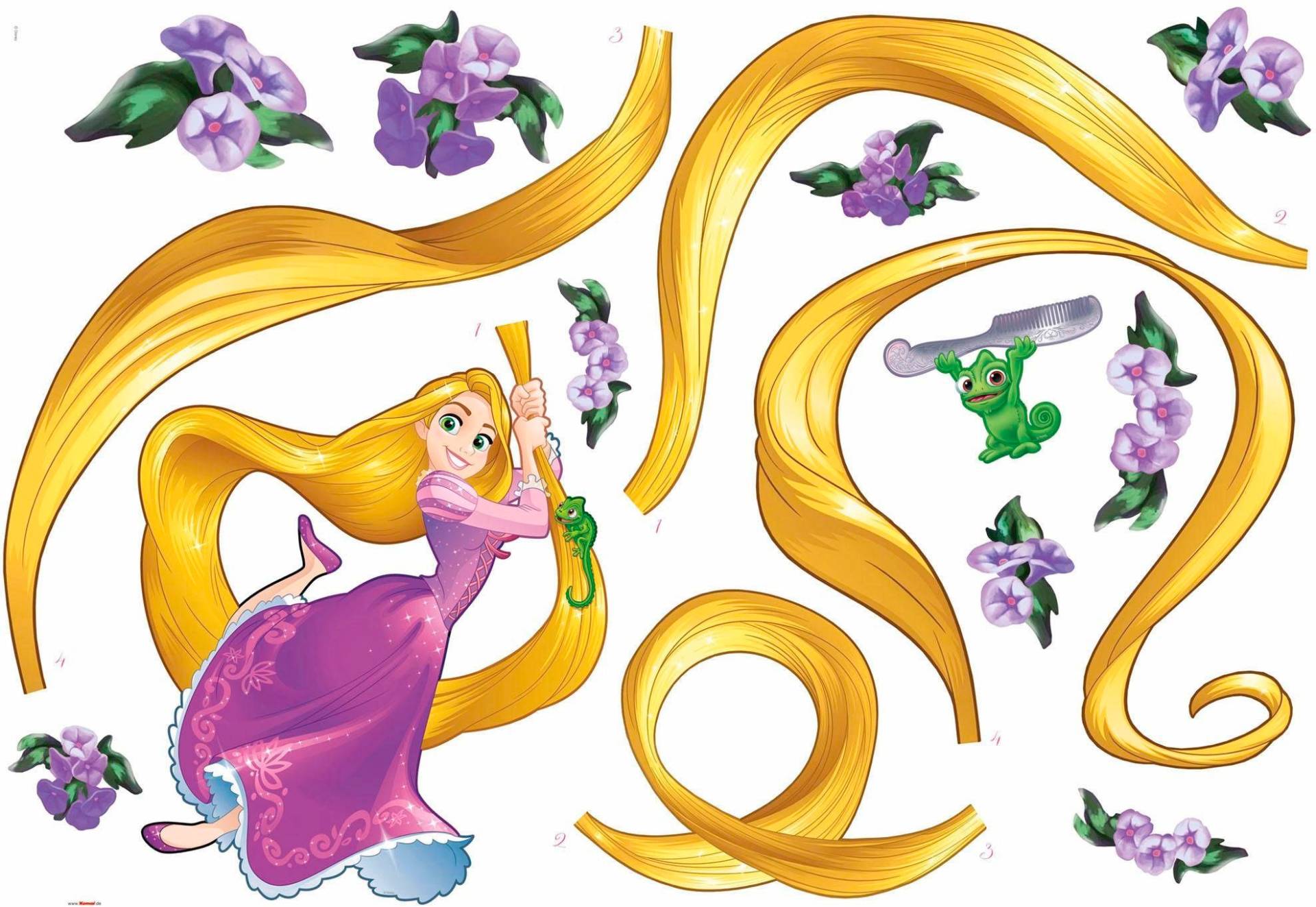 Komar Wandtattoo "Rapunzel" von Komar