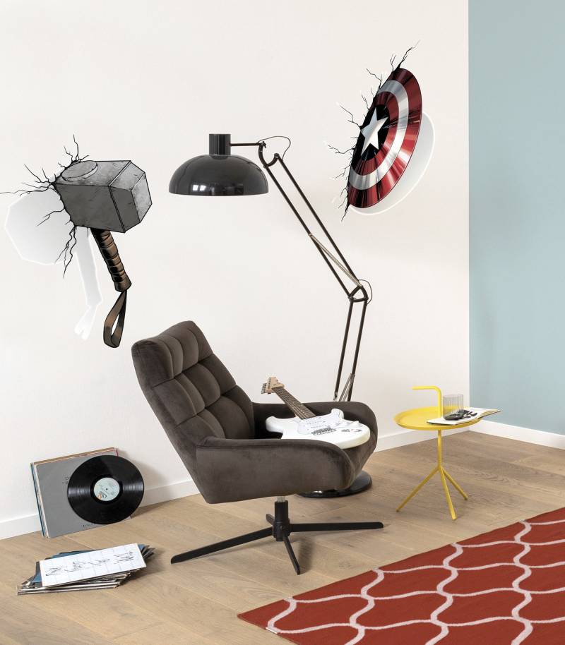 Komar Wandtattoo "Avengers Powerful Weapons - Größe 50 x 70 cm" selbstklebend, Wandsticker, Kinderzimmer von Komar