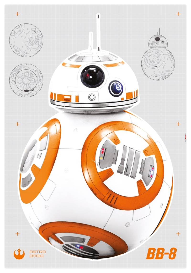 Komar Wandtattoo "Star Wars BB-8", (6 St.) von Komar