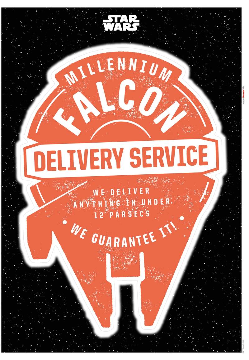 Komar Wandtattoo "Star Wars Delivery Service - Größe 50 x 70 cm" selbstklebend, Wandsticker, Kinderzimmer von Komar