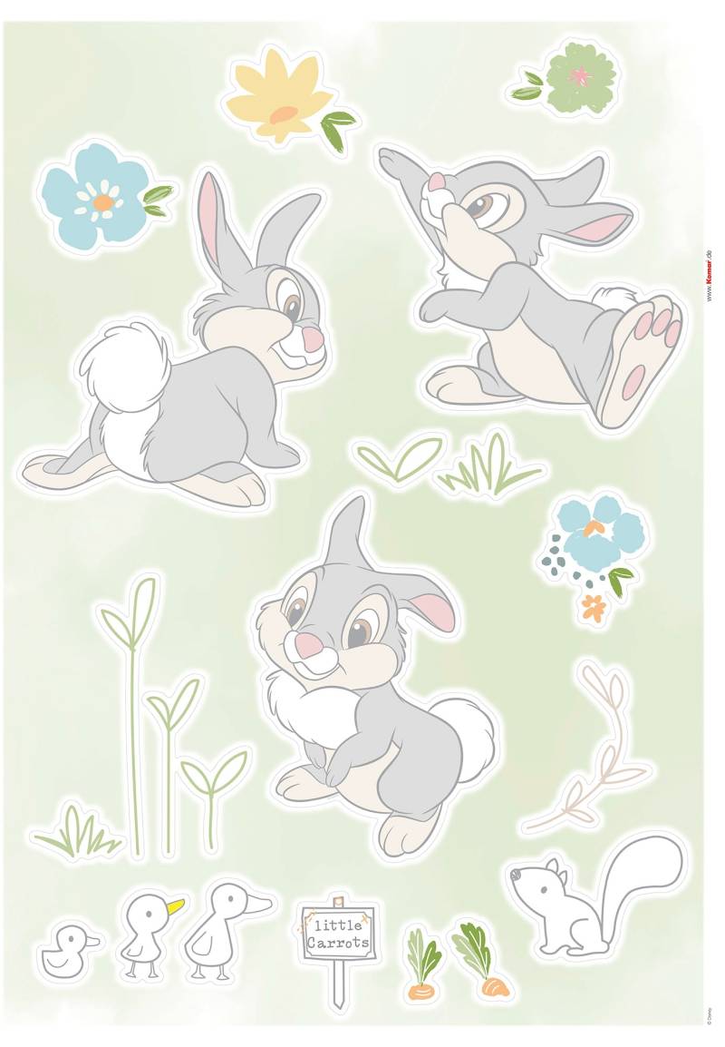 Komar Wandtattoo "Thumper in the Garden - Größe 50 x 70 cm" selbstklebend, Wandsticker, Kinderzimmer von Komar