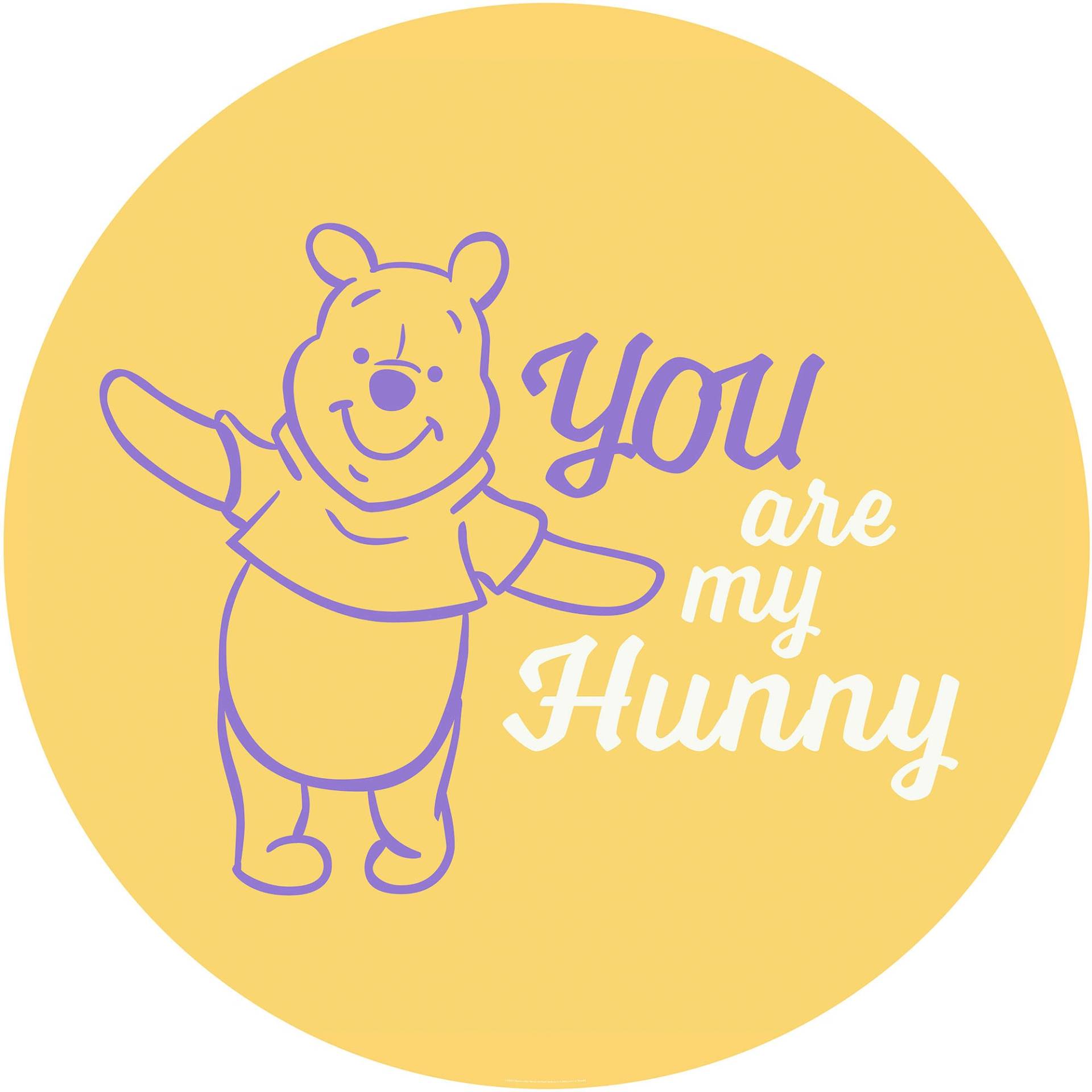 Komar Wandtattoo "Winnie the Pooh My Hunny", (1 St.), 125x125 cm (Breite x Höhe), rund und selbstklebend von Komar