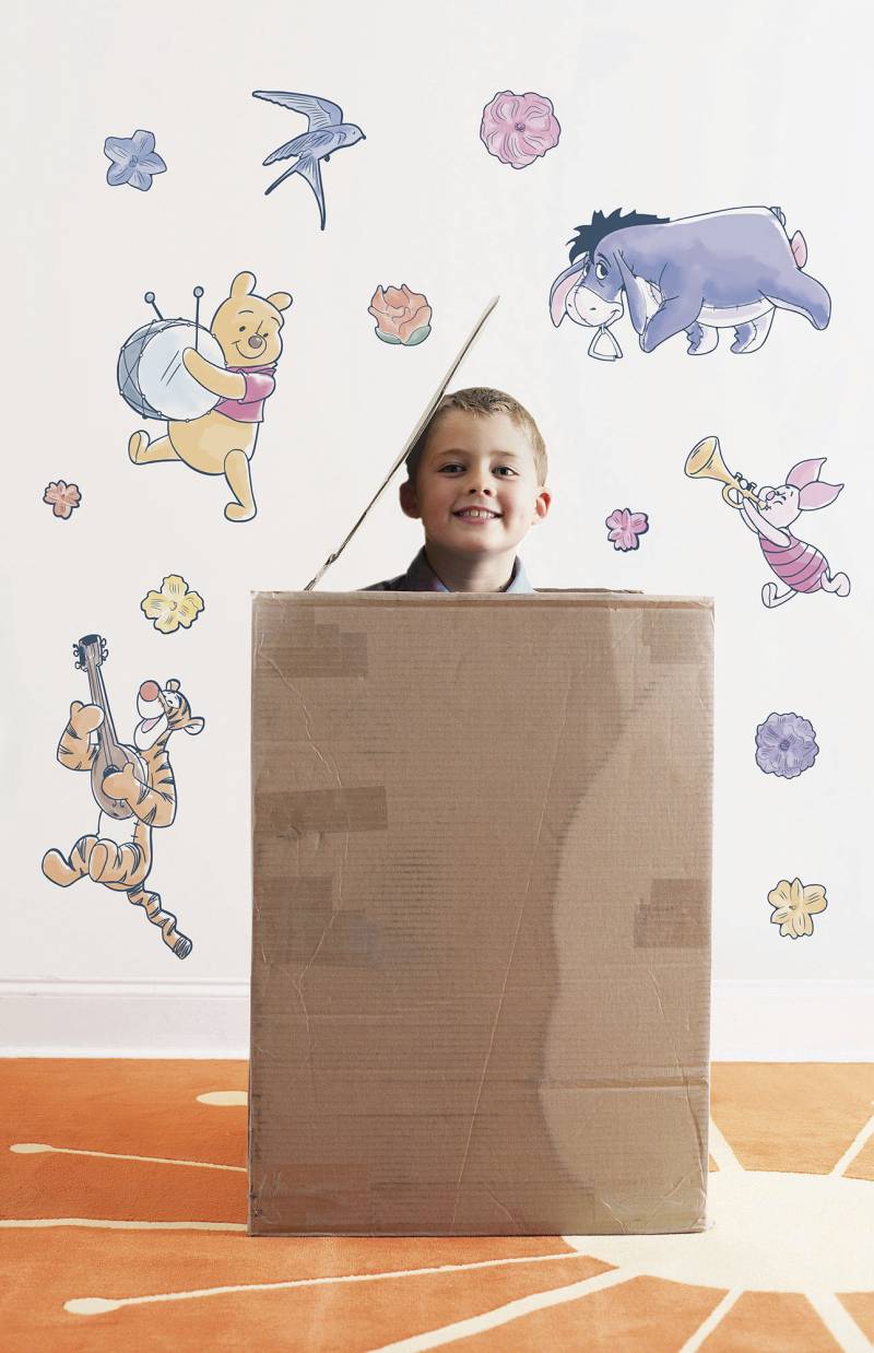 Komar Wandtattoo "Winnie the Pooh Rock-a-bye - Größe 50 x 70 cm" selbstklebend, Wandsticker, Kinderzimmer von Komar