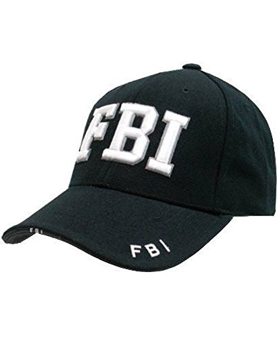 Kombat UK Herren Mlitary Kampf Schwarz Swat FBI Security Armee Baseballmütze Cap Sonnenblende Neu - FBI, One Size von Kombat UK