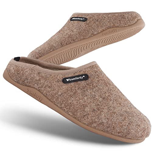 Komforty Hausschuhe Unisex (Beige, eu_footwear_size_system, adult, men, numeric, medium, numeric_45) von Komforty