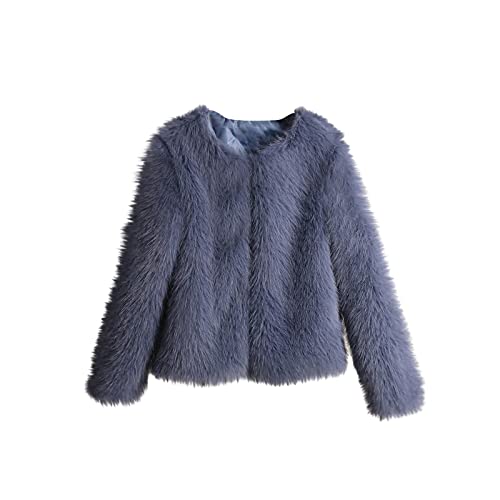 Damen Pelzjacke Winter Warm Felljacke Flauschig und Weich Kunstpelz Mantel Jacke Damen Elegant Pelzmantel Langarm Übergangsjacke Damen Pelzjacke Winter Warm Felljacke Flauschig und Weich Kunstpelz Mantel Jacke Damen Elegant Pelzmantel Langarm Übergangsjacke von Komiseup