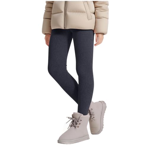 Leggings Mädchen Gefütterte Winter Thermoleggings Baumwolle Lange Thermohose Kinder Thermounterwäsche Dick Thermo Leggings High Waist Hosen Blickdicht Elastisch Winterleggins mit Elastische Taille von Komiseup