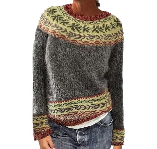 Pullover Damen Winter Rundhals Strickpullover Colorblock Herbstpulli Stilvolle Slim Fit Gestreift Sweater Bequem Warm Strickpulli Langarm Strickwaren Black Pulli Friday Jumpers Feinstrickpullover Pullover Damen Winter Rundhals Strickpullover Colorblock Herbstpulli Stilvolle Slim Fit Gestreift Sweater Bequem Warm Strickpulli Langarm Strickwaren Black Pulli Friday Jumpers Feinstrickpullover von Komiseup