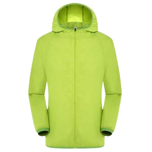 Regenjacke Damen Herren Regenparka Leicht Faltbar Regenmantel mit Kapuze Dünne Sommerjacke Windbreaker Wasserdicht Atmungsaktiv Regenjacken Übergangsjacke Große Größen Sport Winddicht Outdoorjacke von Komiseup