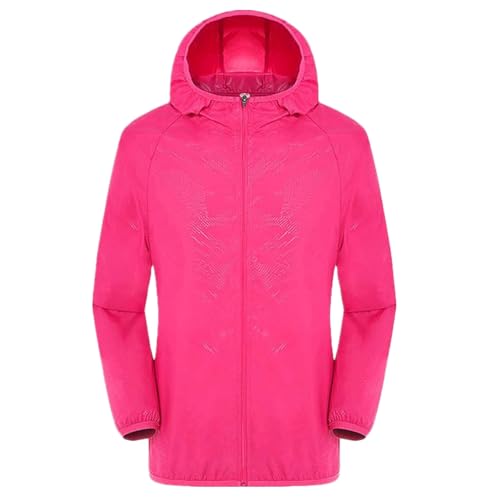 Regenjacke Damen Herren Regenparka Leicht Faltbar Regenmantel mit Kapuze Dünne Sommerjacke Windbreaker Wasserdicht Atmungsaktiv Regenjacken Übergangsjacke Große Größen Sport Winddicht Outdoorjacke von Komiseup