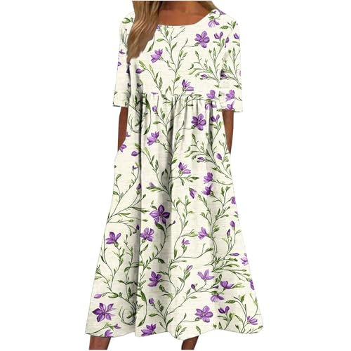 Sommerkleid Damen, Strandkleid Damen, Kleid Damen, Abendkleid Damen Lang, Cocktailkleid Damen, Hochzeitsgast Kleid Damen, Maxikleid Damen, Shirtkleid Damen Baggy Partykleid Große Größe Freizeitkleid von Komiseup