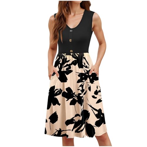 Sommerkleid Damen Lang Abendkleid mit Gürtel Boho Strandkleid Kurzarm Rundhals Maxikleid mit Taillenschnürung Elegant Blumendruck Freizeitkleid A-Linie Hoher Taille Cocktailkleid mit Rüschen S-XXL Sommerkleid Damen Lang Abendkleid mit Gürtel Boho Strandkleid Kurzarm Rundhals Maxikleid mit Taillenschnürung Elegant Blumendruck Freizeitkleid A-Linie Hoher Taille Cocktailkleid mit Rüschen S-XXL von Komiseup