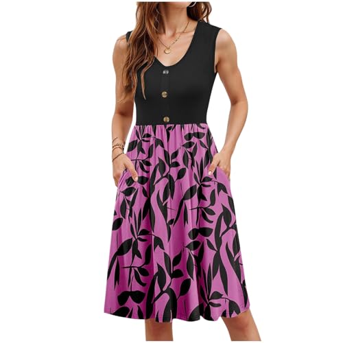 Strandkleid Damen Kurz Sommerkleid Locker Ärmellose Tank Kleid Casual Baumwoll Blusenkleid Mode V-Ausschnitt Freizeitkleid Elegant Einfarbig Abendkleid Boho Kleid mit Taschen Hoher Taille Partykleid Strandkleid Damen Kurz Sommerkleid Locker Ärmellose Tank Kleid Casual Baumwoll Blusenkleid Mode V-Ausschnitt Freizeitkleid Elegant Einfarbig Abendkleid Boho Kleid mit Taschen Hoher Taille Partykleid von Komiseup