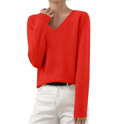 Strickpullover Damen, Pullover Damen, Rollkragenpullover Damen, Oversize Pullover Damen, Sweater Damen Oversized, Kaschmir Pullover Damen Winter Strickpulli Grobstrick Winterpullover Einfarbig Pulli von Komiseup