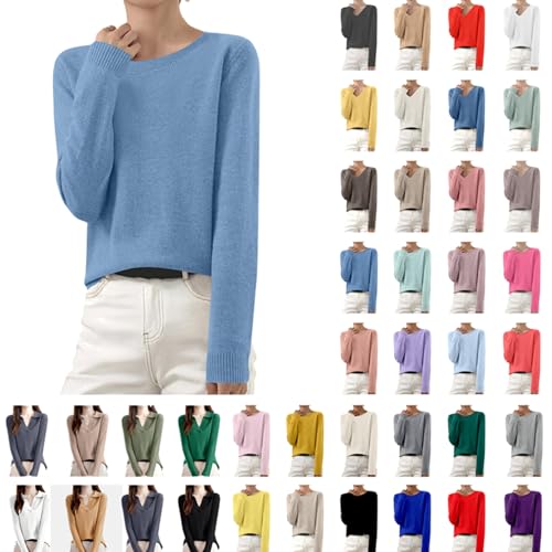 Strickpullover Damen, Pullover Damen, Rollkragenpullover Damen, Oversize Pullover Damen, Sweater Damen Oversized, Kaschmir Pullover Damen Winter Strickpulli Grobstrick Winterpullover Einfarbig Pulli von Komiseup