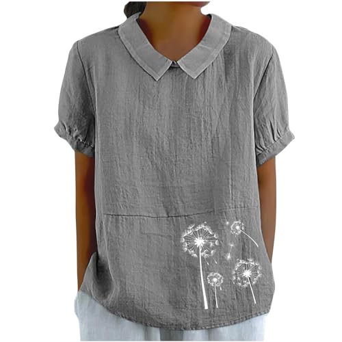 Tshirt Damen, Musselin Bluse Damen, Pullover Damen, Langarmshirt Damen, Bluse Damen, Sportshirt Damen, Longshirt Damen, Oversize Shirt Damen Sommer Leinenbluse Blumendruck Freizeithemd Einfarbig Top Tshirt Damen, Musselin Bluse Damen, Pullover Damen, Langarmshirt Damen, Bluse Damen, Sportshirt Damen, Longshirt Damen, Oversize Shirt Damen Sommer Leinenbluse Blumendruck Freizeithemd Einfarbig Top von Komiseup