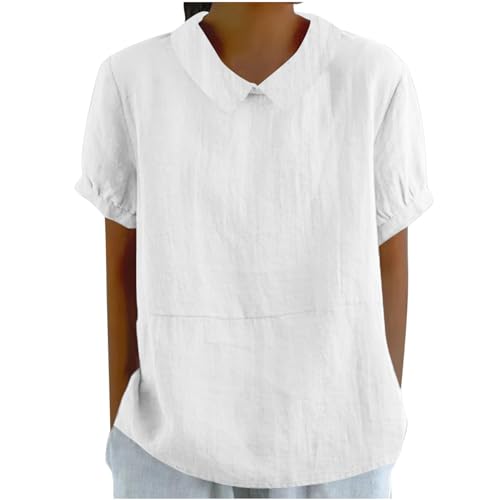 Tshirt Damen, Musselin Bluse Damen, Pullover Damen, Langarmshirt Damen, Bluse Damen, Sportshirt Damen, Longshirt Damen, Oversize Shirt Damen Sommer Leinenbluse Blumendruck Freizeithemd Einfarbig Top Tshirt Damen, Musselin Bluse Damen, Pullover Damen, Langarmshirt Damen, Bluse Damen, Sportshirt Damen, Longshirt Damen, Oversize Shirt Damen Sommer Leinenbluse Blumendruck Freizeithemd Einfarbig Top von Komiseup