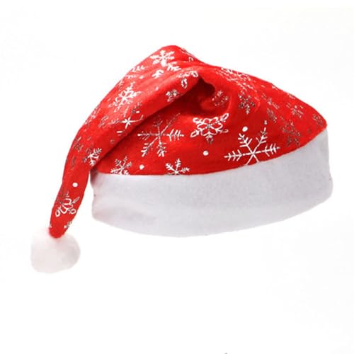 Weihnachtsmütze Nikolausmütze Plüschkante Weihnachtsmann Mütze Rote Santa Mütze Warm Dicke Nikolaus Mütze Erwachsene Weihnachtsmütze für Familie Weihnachten Weihnachtszubehör Weihnachtsdekoration von Komiseup