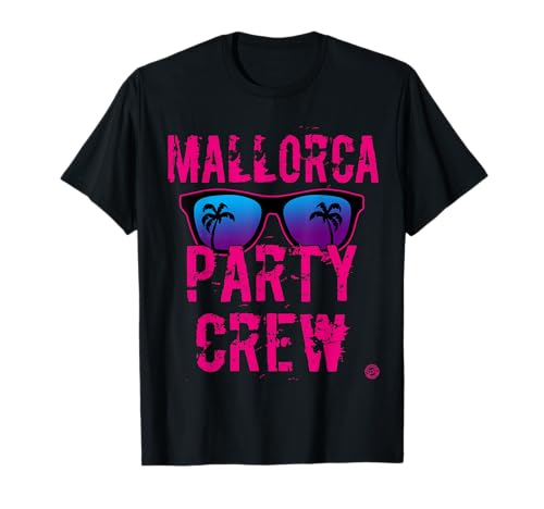 MALLORCA PARTY CREW T Shirt Damen PINK Malle Shirt Frauen T-Shirt MALLORCA PARTY CREW T Shirt Damen PINK Malle Shirt Frauen T-Shirt von Kommando Spass