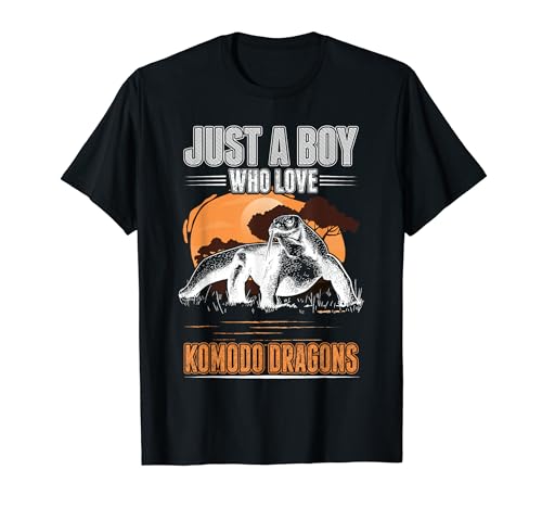 Just a boy who love Komodo Dragons Komodo Waran Komodowaran T-Shirt Just a boy who love Komodo Dragons Komodo Waran Komodowaran T-Shirt von Komodo Waran Komododrache Kleidung