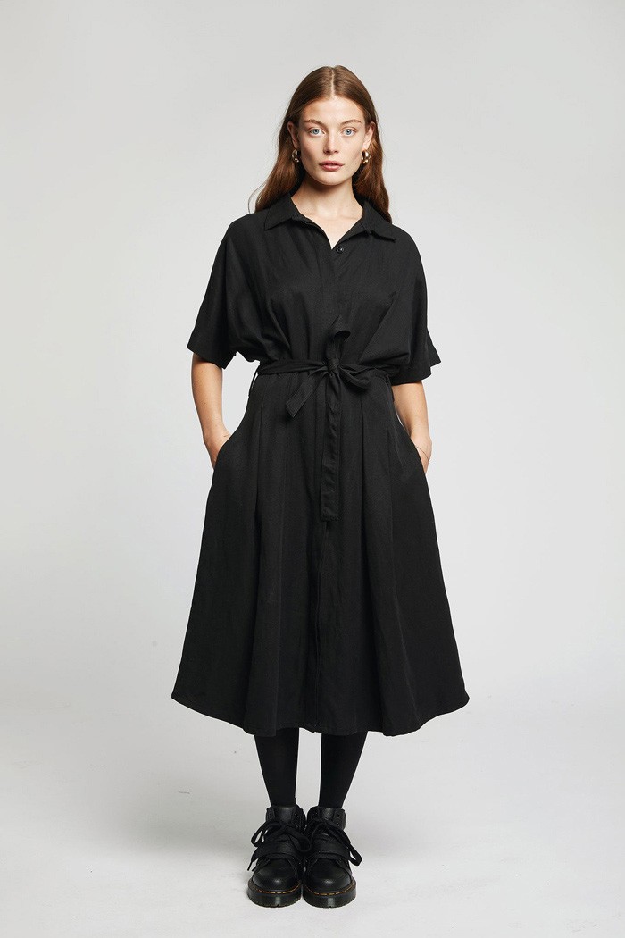Komodo Ashes Kimono faires Kleid Coal Black 40 von Komodo