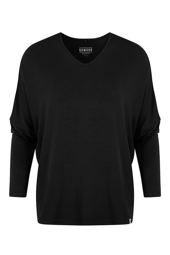 Komodo Wave Bambus Shirt Damen Black S von Komodo