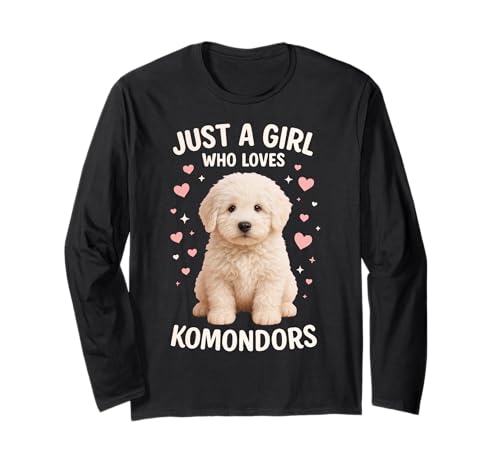 Nur EIN Mädchen, das Komondor liebt Langarmshirt Nur EIN Mädchen, das Komondor liebt Langarmshirt von Komondor Dog
