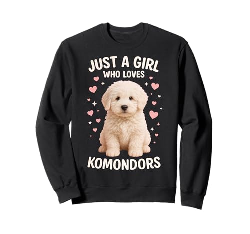 Nur EIN Mädchen, das Komondor liebt Sweatshirt Nur EIN Mädchen, das Komondor liebt Sweatshirt von Komondor Dog