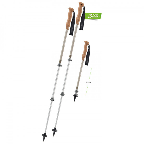 Komperdell - Ridgehiker Cork Powerlock Compact - Trekkingstöcke Gr 90-120 cm gelb/grau Komperdell - Ridgehiker Cork Powerlock Compact - Trekkingstöcke Gr 90-120 cm gelb/grau von Komperdell