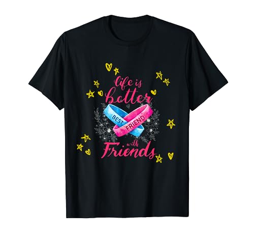 Freundschaft BFF BBF T-Shirt für zwei Mädchen Bestfriends T-Shirt Freundschaft BFF BBF T-Shirt für zwei Mädchen Bestfriends T-Shirt von Konda Crown