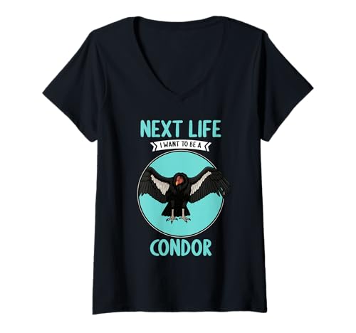 Damen Kondore Kondor T-Shirt mit V-Ausschnitt von Kondore Kondor Tier Shop