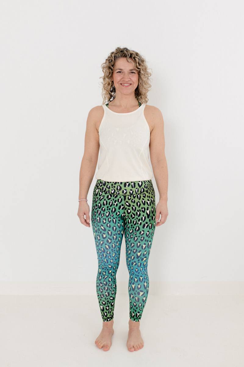 Jumpsuit Active Safari Green mit Cream Bio Jersey von Konekto