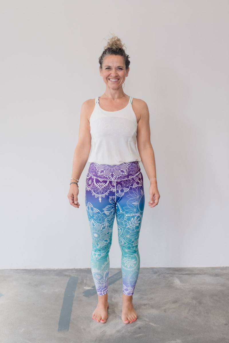 Jumpsuit Motion Aqua Circle mit Modal White von Konekto