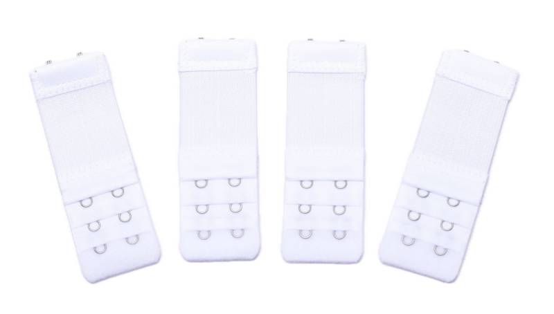 Kongs BH-Verlängerung 4xBH-Verlängerungen BH Verschluss 4er-Pack 2 Haken 3 Haken 4 Haken (Set 4 Stück), elastisch mit Gummi von Kongs