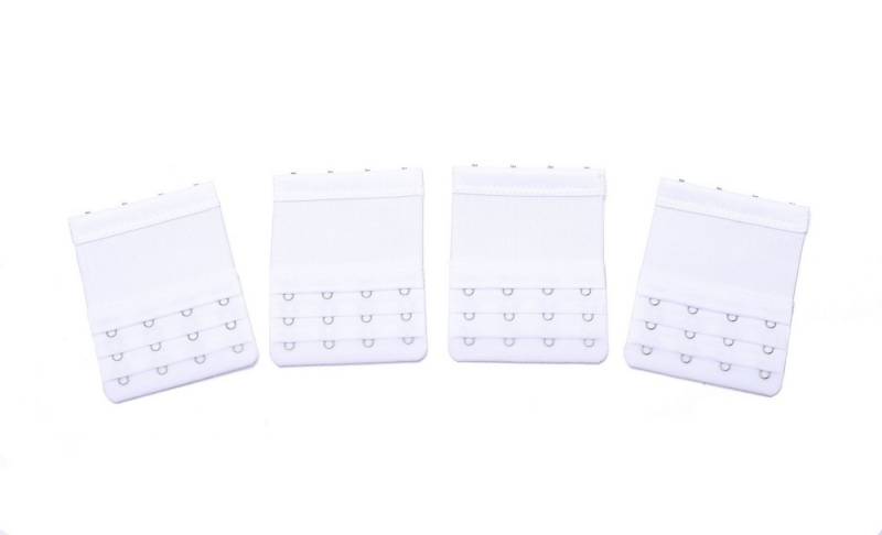 Kongs BH-Verlängerung 4xBH-Verlängerungen BH Verschluss 4er-Pack 2 Haken 3 Haken 4 Haken (Set 4 Stück), elastisch mit Gummi von Kongs