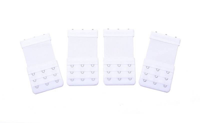 Kongs BH-Verlängerung 4xBH-Verlängerungen BH Verschluss 4er-Pack 2 Haken 3 Haken 4 Haken (Set 4 Stück), elastisch mit Gummi von Kongs