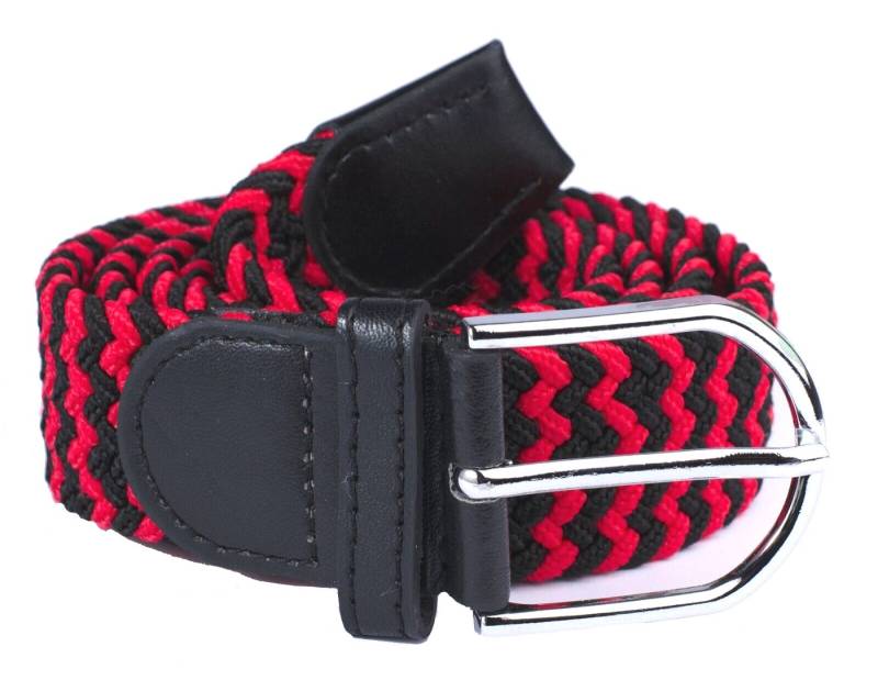 Kongs Flechtgürtel Elastischer Gürtel 105cm dehnbar bis 120 cm unisex Metallschnalle elastisch von Kongs